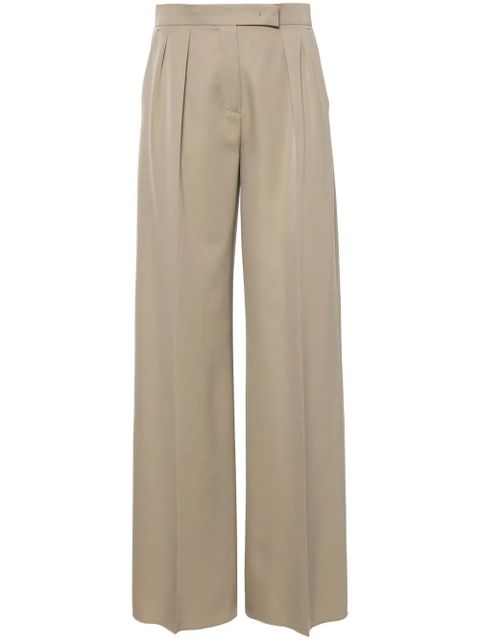 Max Mara pleated wide-leg trousers - Neutrals - zdjęcie produktu nr 1