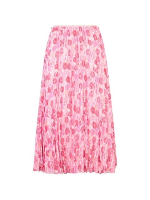 Valentino Garavani pleated midi skirt - Pink - zdjęcie produktu nr 1