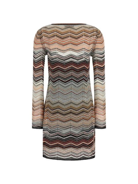 Missoni chevron sequin appliqué mini dress - Neutrals - zdjęcie produktu nr 2