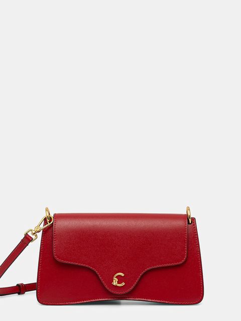 Coccinelle torebka skórzana kolor czerwony E5.SSK.27.01.01 - zdjęcie produktu nr 1