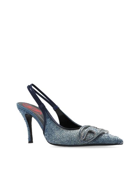 Diesel 80mm D-Venus slingback pumps - Blue