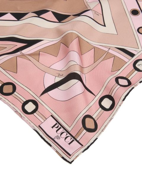 PUCCI Vivara print small silk carrè - Pink - zdjęcie produktu nr 2