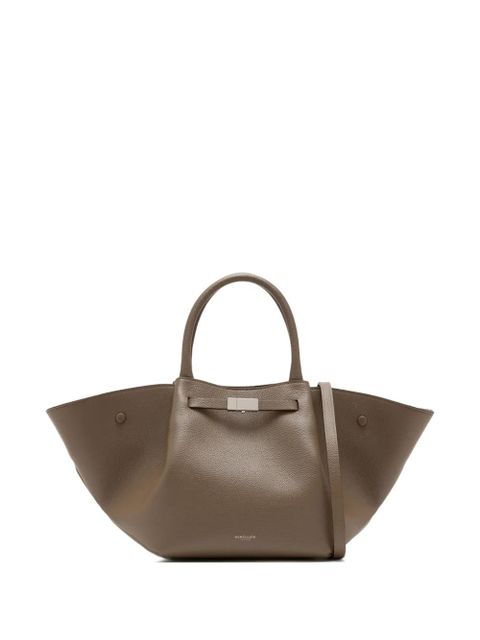 DeMellier midium The New York grained leather tote bag - Brown - zdjęcie produktu nr 1