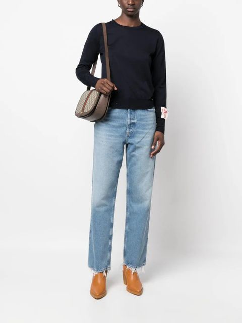 Golden Goose ribbed-trim wool sweater - Blue