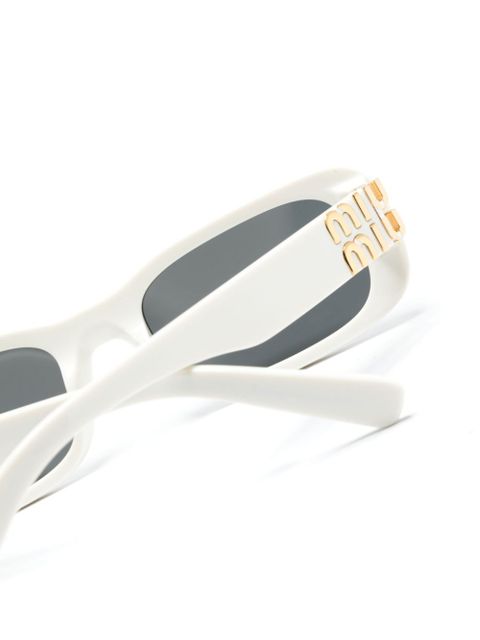 Miu Miu Eyewear Miu Glimpse rectangle-frame sunglasses - White - zdjęcie produktu nr 2