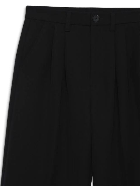 ANINE BING Carrie wide-leg wool trousers - Black