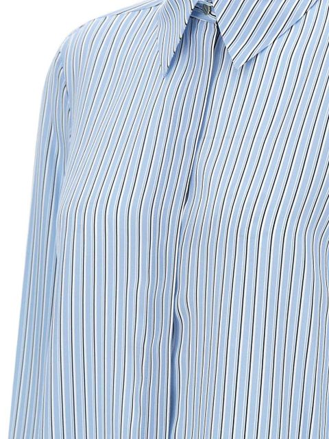 Max Mara Nola striped-pattern button shirt - Blue