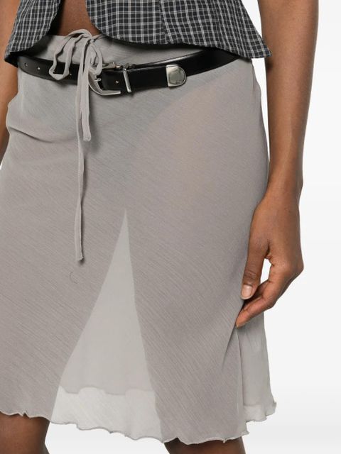 Gimaguas Bahia tie-waist mini skirt - Grey