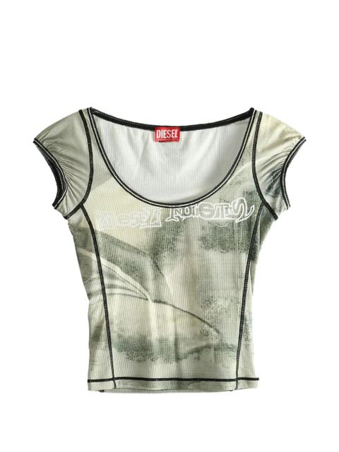 Diesel graphic-print T-shirt - Grey - zdjęcie produktu nr 1
