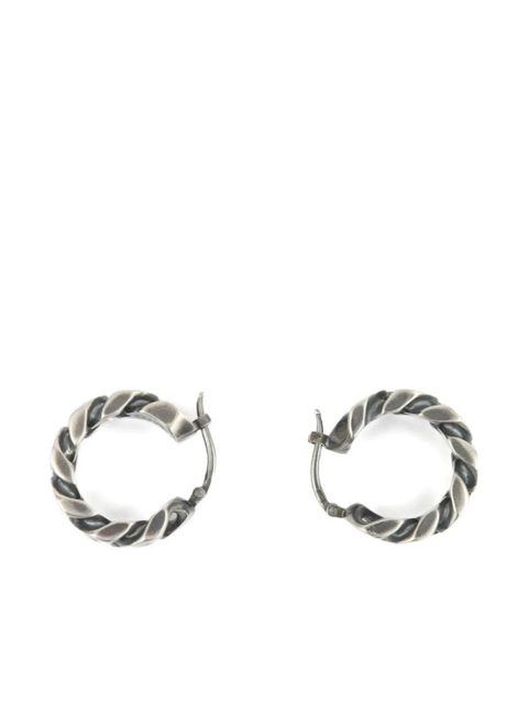 MM6 Maison Margiela chain-link hoop earrings - Silver