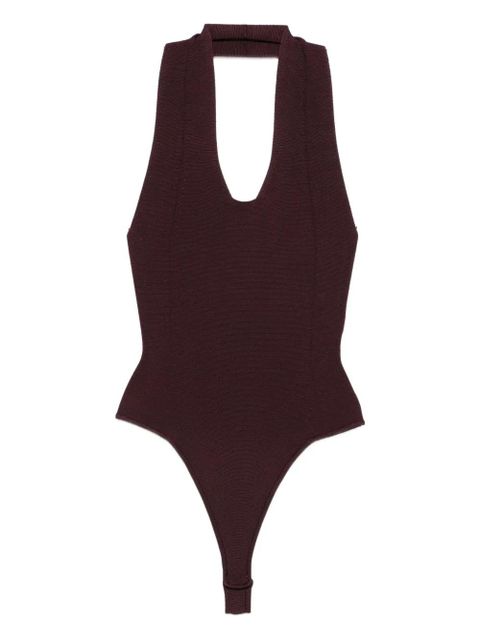 KHAITE halterneck bodysuit - Red - zdjęcie produktu nr 1