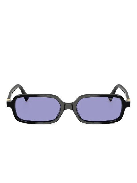 Miu Miu Eyewear logo-lettering sunglasses - Black - zdjęcie produktu nr 1