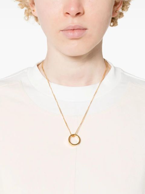 MM6 Maison Margiela Numeric Minimal Signature necklace - Gold