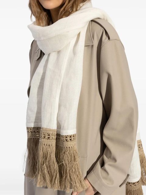 Max Mara Grammo scarf - White