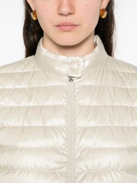 Moncler Azalee tie-detail quilted jacket - White