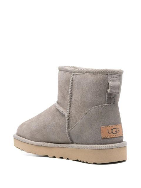 UGG fur-lined suede ankle boots - Grey
