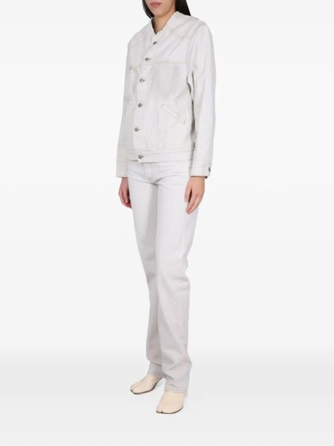 Maison Margiela front buttons denim jacket - Neutrals - zdjęcie produktu nr 2
