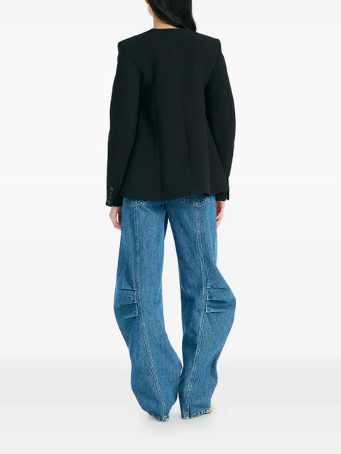 ROTATE BIRGER CHRISTENSEN flared fitted jacket - Black