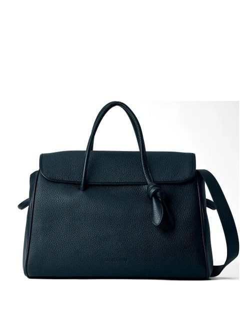 Jacquemus knotted flap leather tote bag - Blue - zdjęcie produktu nr 1