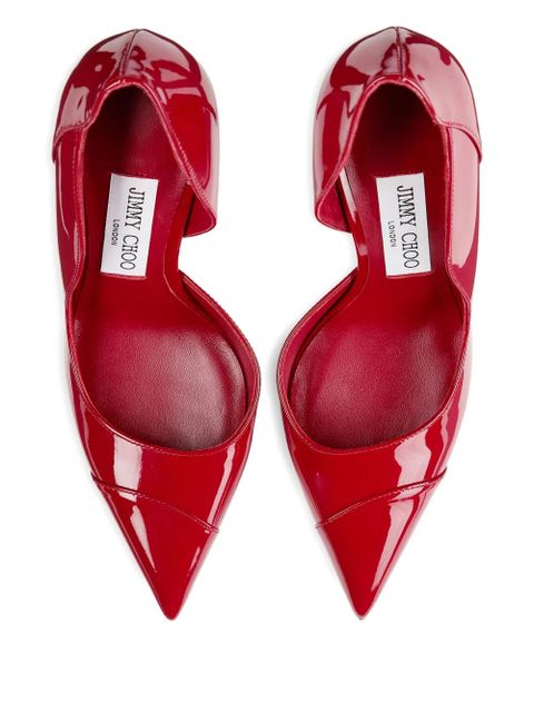 Jimmy Choo 100 mm Brigitte pointed-toe pumps - Red