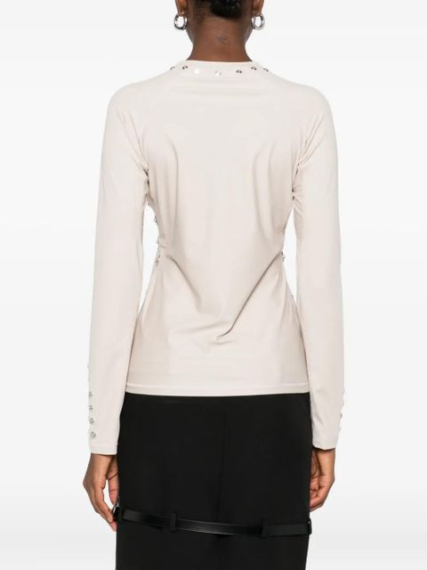 Coperni stud-embellished t-shirt - Neutrals