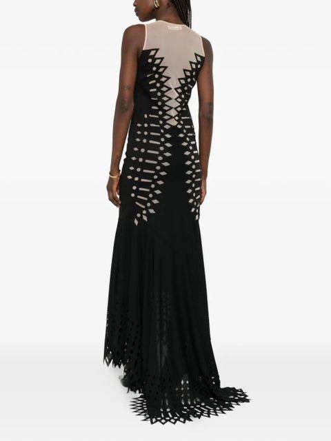 Blumarine cutout sleeveless maxi dress - Black - zdjęcie produktu nr 2