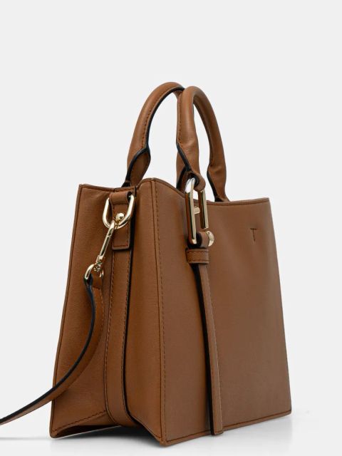 Furla torebka skórzana kolor brązowy WB01336 BX2045 RY000