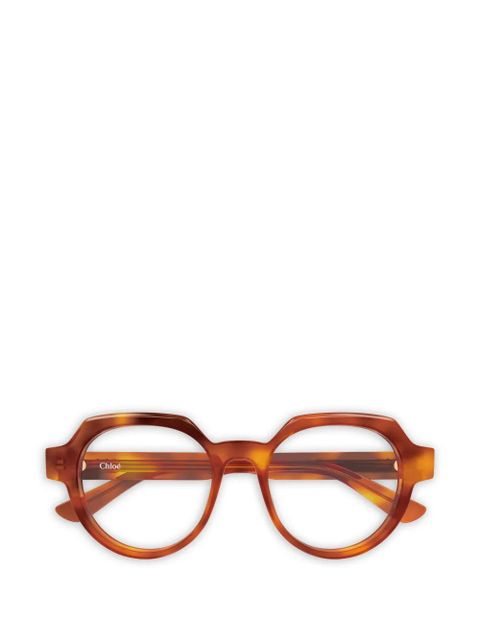 Chloé Eyewear round-frame glasses - Orange - zdjęcie produktu nr 1