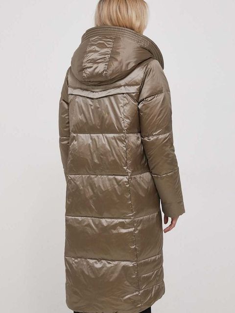 Tiffi kurtka puchowa damska kolor beżowy zimowa