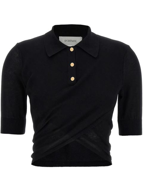 Sportmax Shaker polo shirt - Black - zdjęcie produktu nr 1