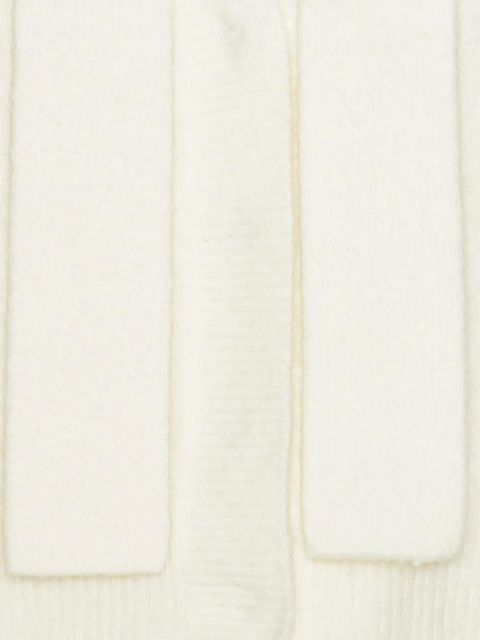 ROTATE BIRGER CHRISTENSEN knit scarf-neck cardigan - White