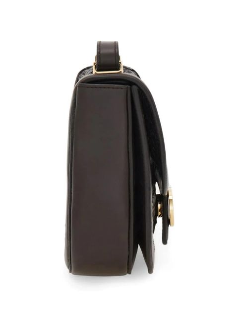 Ferragamo extra small Double Gancini North-South crossbody bag - Brown