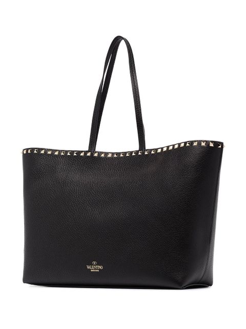 Valentino Garavani Rockstud leather tote bag - Black