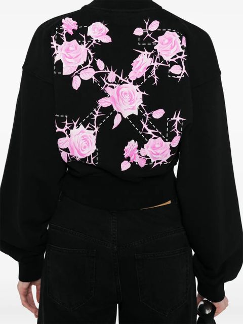 Off-White logo-print sweatshirt - Black
