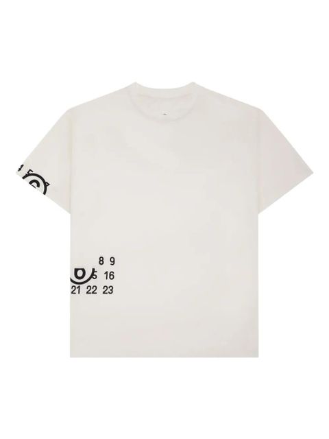MM6 Maison Margiela Spiga Capsule Numbers T-shirt - White - zdjęcie produktu nr 1