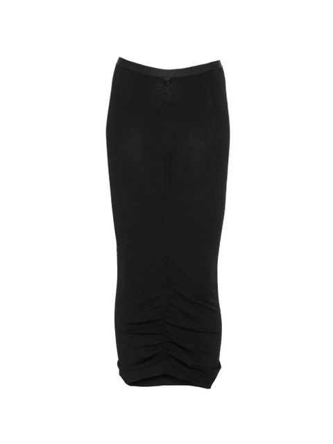 Valentino Garavani logo-waistband midi skirt - Black - zdjęcie produktu nr 1