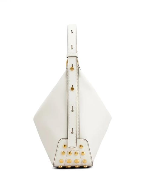 Tod's studded mini shoulder bag - White