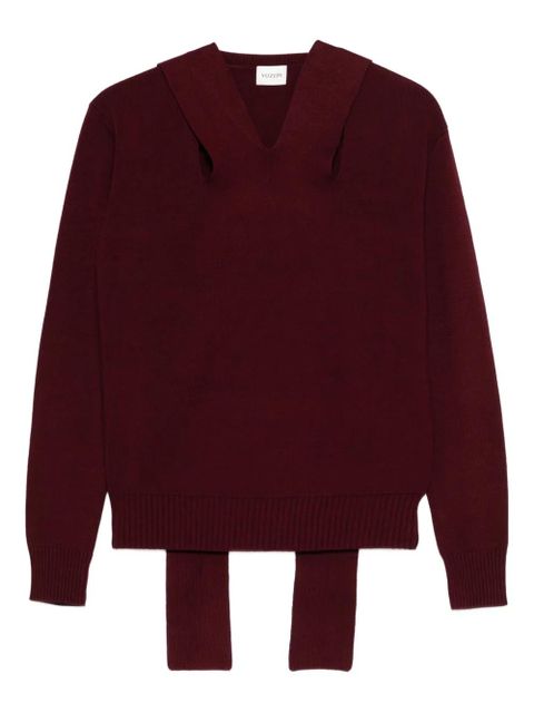 Yuzefi ribbed-trim sweater - Red - zdjęcie produktu nr 1