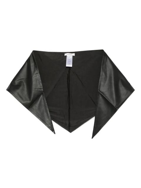 LEMAIRE triangle leather scarf - Black - zdjęcie produktu nr 1
