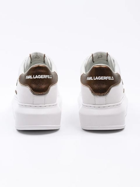 Karl Lagerfeld sneakersy skórzane KAPRI kolor biały KL62539M