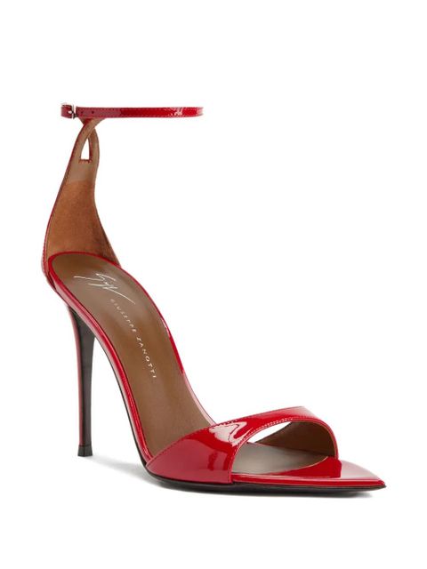 Giuseppe Zanotti 105mm Intriigo sandals - Red - zdjęcie produktu nr 2