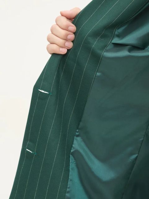 Answear.LAB marynarka kolor zielony jednorzędowa wzorzysta