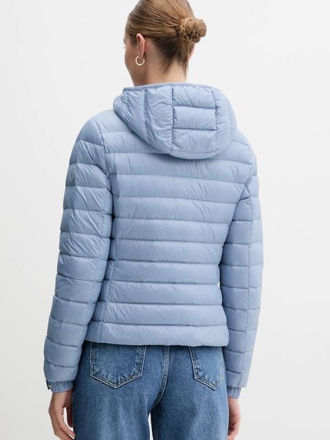 Tommy Hilfiger kurtka puchowa kolor niebieski przejściowa WW0WW46788