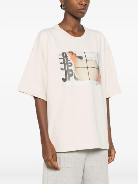Jean Paul Gaultier graphic-print T-shirt - Neutrals