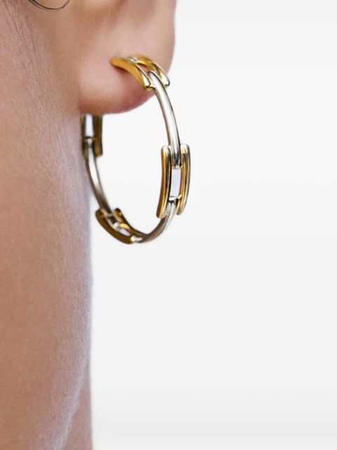 Monica Vinader GP Signature mixed-metal hoop earrings - Gold - zdjęcie produktu nr 2