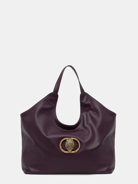 Kurt Geiger London torebka skórzana CHELSEA kolor fioletowy 4978890109 - zdjęcie produktu nr 1