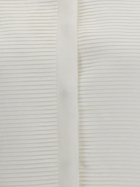 TOM FORD pleated-plastron silk shirt - White