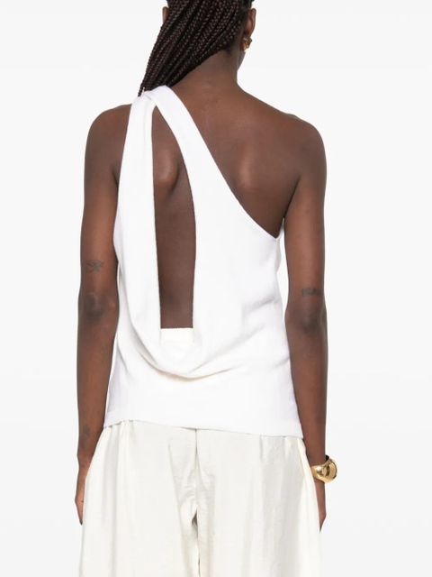 Róhe one-shoulder top - White
