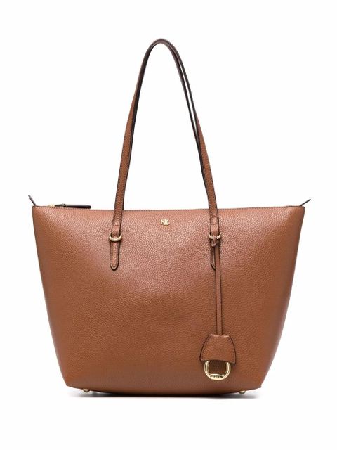 Lauren Ralph Lauren Keaton logo-plaque tote bag - Brown - zdjęcie produktu nr 1
