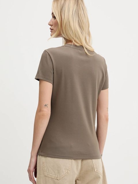 Miss Sixty t-shirt damski kolor brązowy 6S2SJ06900